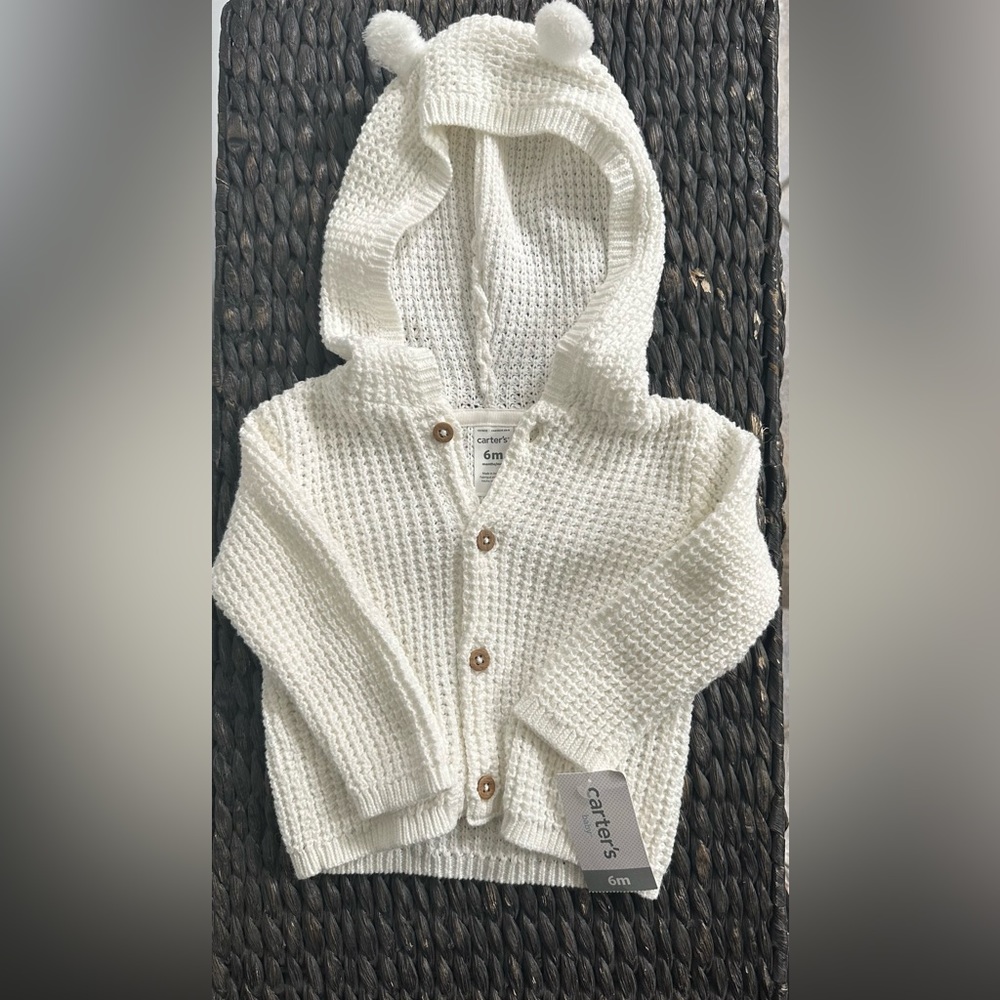 NWT Carters knit sweater 6m